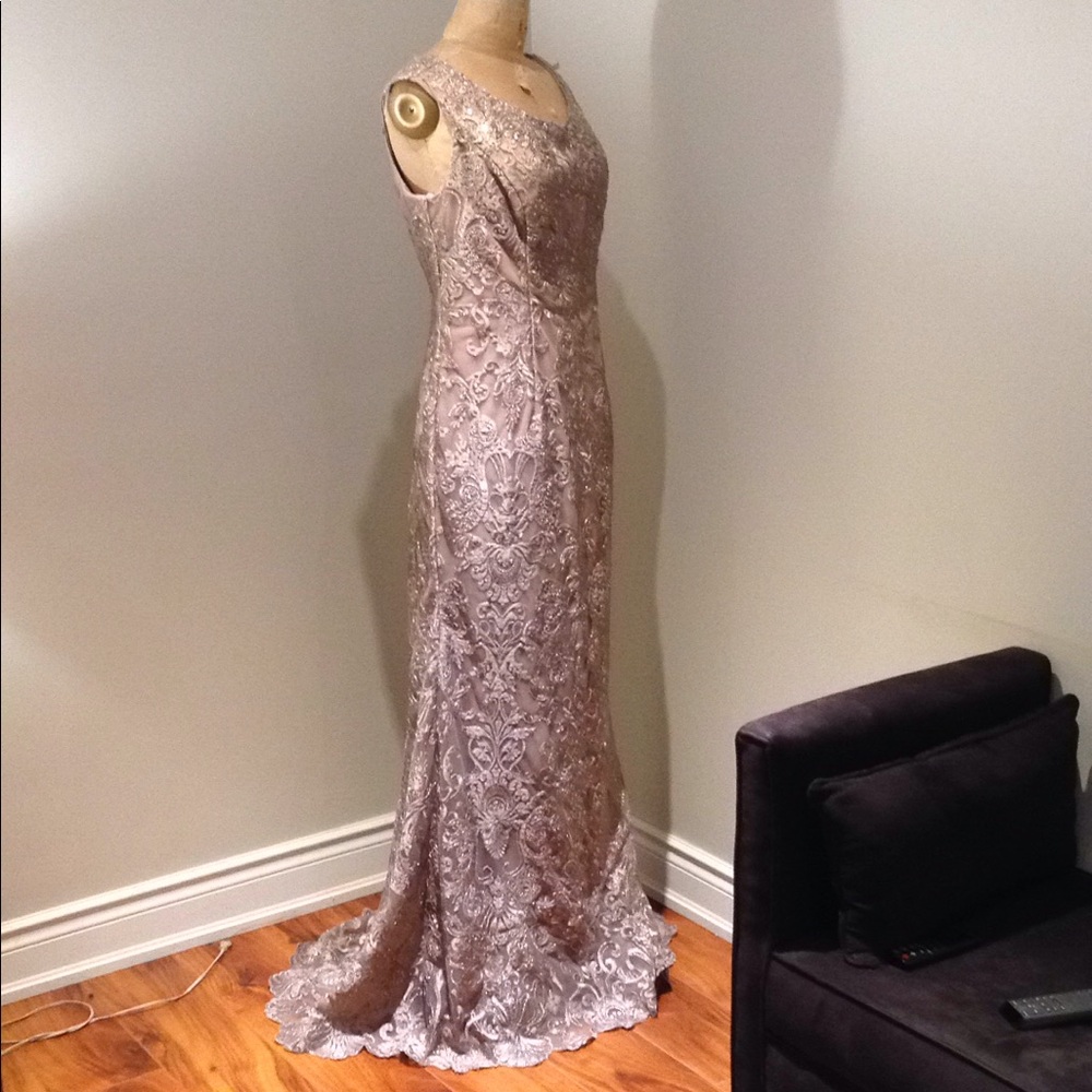 Montage by Mon Cheri crystal evening dress